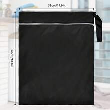 可水洗抽绳洗衣袋，大号加厚款，适合大学宿舍、旅行和健身房存放脏衣服，超大旅行收纳袋，可装脏衣服和旅行用品，也适合日常居家收纳。宿舍必备，大学必备，旅行必备，多种颜色可选。 - 彩色 - 查看 6