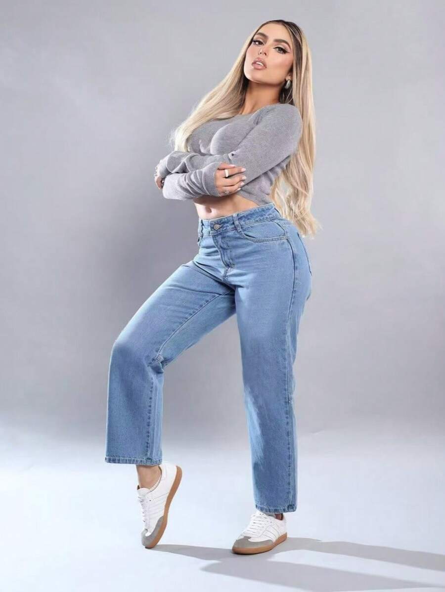 ZYANYA Women Jeans - Blue - View 1