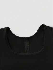 Lässiger, vielseitiger Bodysuit mit quadratischem Ausschnitt und figurbetontem Design, neuer Herbststil, Herbstkleidung für Frauen, Jumpsuit für Frauen, Unitard