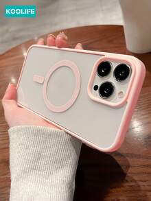 1pc Acrylic Magnetic Wireless Charging Anti-Drop Slim Candy Color TPU Edge Phone Protective Case Compatible With IPhone 17 ProMax/17/17 Pro/17 Air/16/16 ProMax/16 Pro/16/15/15 Pro/15 ProMax/15 Plus/14/13/12/11