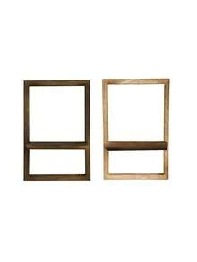 1/2pcs, Storage Rack Storage Rack Paulownwood Wooden Door Frame Type Wall Hanging Flower Pot Storage Rack, Simple Home Bedroom Decoration - Multicolor - View 13