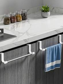 1pc Modern Bathroom Towel Rack - Space-Saving Wall-Mounted Rag Holder, Rust-Proof Stainless Steel Towel Bar, Suitable For Home, Bathroom, RV, Perfect Housewarming, Christmas, Halloween Gift - Multicolor - View 7