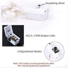 3/6/12pcs LED Chain Light With Three Adjustable Gift Box Decorations, 6.56FT/20LED,Used For Decorating Flowers And Pastries In Small Color Boxes, Home Decoration, Christmas Decoration, Stage Decoration, And Themed Party Decoration