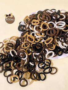 200/400/800/1000 piezas de ligas para el cabello de niños de colores, adecuadas para niñas, bandas elásticas suaves y sin daños, accesorios lindos para el cabello de niños pequeños. Adecuado para decoración diaria de niñas lindas, colas de caballo, deportes, transporte, lavado, etc. Ligas para el cabello de niños, bandas para el cabello de niñas, ligas para el cabello de ropa de niñas, accesorios para el cabello de niñas, tocador de niñas - Multicolor - Ver 9