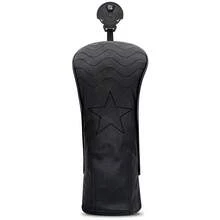 Klasyczny, czarny pokrowiec na główkę puttera z drewna w kształcie gwiazdy – wytrzymały dodatek golfowy klasy premium | Idealny dla młodych entuzjastów golfa i miłośników klasycznego stylu - Czarne - Zobacz 5