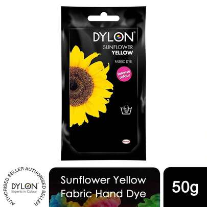 Dylon Hand Fabric Dye Sachets 1 Pack 50g Each For Clothes, Home Textiles, Soft Furnishings, Easy To Use For Customising And Refreshing Fabrics At Home