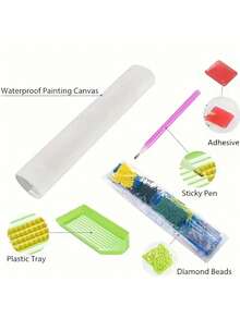 5D全钻艺术定制DIY钻石画，动物圆形钻石刺绣，打造独一无二的水钻画和家居装饰礼品套装，钻石艺术 - Regular diamond + AB diamond [square diamond] - 查看 6