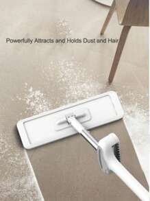 Bodenwischer mit 5 Ersatz-Wischtüchern, automatisch entwässernder Flachmop, Reinigungswerkzeug für Zuhause