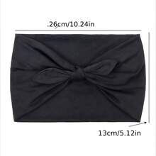 2pcs Black Bow Headbands For Women, 7" Extra Wide Non-Slip Headwraps, Workout Turban Hair Accessories Fall Winter Hair Band For Vacation Outfits Woman Women Bandanas Soft Headwrap Women Scarf - Multicolor - View 3