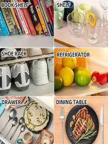1 Roll Of Eva Kitchen Cabinet Drawer And Shelf Liner, Anti-Slip & Waterproof Fridge Table Mat Back To School
