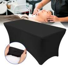 6FT Stretchy Spa Bed Cover - Professional Elastic Massage Table Protector For Lash Extensions, Tattoo Salon & Facial Beds, Soft Fitted Topper With Non-Slip Design