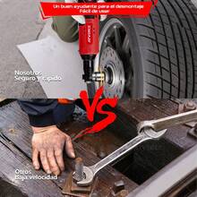 Llave Matraca Eléctrica De Impacto Inalambrico Pistola 3/8 - Rojo - Ver 7