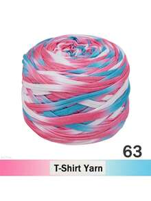 2/1 pieza Hilo de camiseta degradado, grande 300g/unidad - 2cm de ancho, hilo tejido de punto, suave y versátil para manualidades DIY, usado para ganchillo y tejido de bolsos, cojines, muñecas, mantas de almacenamiento, zapatillas, proyectos de ganchillo artesanal, disponible en múltiples colores, hilo multicolor, hilo de poliéster, hilo acrílico, hilo de ganchillo, hilo para manualidades, bolas de hilo vibrante, material de manualidades versátil, accesorios y suministros de tejido