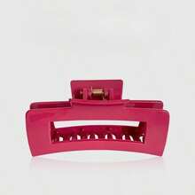 1pc Soft Silicone Hair Claw Ladies' Simple Square Hair Clip Hair Accessory