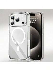 Luxury Magnetic Wireless Charge For Magsafe Case For IPhone 17 16 15 14 13 12 11 Pro Max Plus Back Cover Transparent Case - 無色 - 查看 24