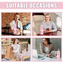 5 Stücke Zubehör für Tumbler Becher 30oz 40oz, inklusive Silikon Wasserflasche Stiefel, Strohhalm Abdeckung, Bommel Schlüsselanhänger, Hänge Dekor