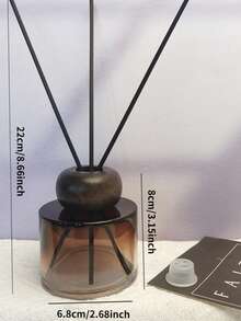 1 件装无焰藤条香薰精油补充瓶，山毛榉木盖，酒店/家居香薰容器 - 彩色 - 查看 14