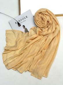 1 szt. Prosta, jednokolorowa, miękka i przyjazna dla skóry chusta na głowę, oddychająca, do codziennego noszenia, elegancka chusta na głowę do sukienki