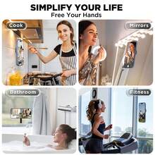 Neuer tragbarer starker magnetischer Silikonnapf Handyhalter, mit starkem magnetischem Rücken zum Aufhängen an der Wand, abnehmbarer tragbarer magnetischer flüssiger Silikonhalter geeignet für Fotografie und Videoaufnahmen, kompatibel mit Android und iOS Nutzern, tolles Geschenk für Familie und Feiertage, kompatibel mit iPhone, Android Smartphone, Geschenk zum Geburtstag, für Familie, Freunde Handyhalterung Handyzubehör