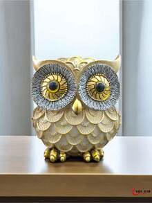Owl Resin Ornament - 金色 - 查看 4
