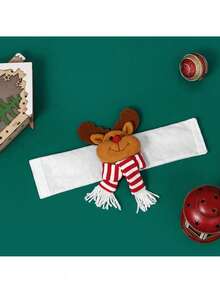 Fivela de cortina de Natal em formato de boneco de desenho animado para decoração de casa, decoração natalina para quarto e sala.