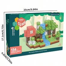 48/85/104/154PCS 磁性积木玩具，DIY 磁性积木玩具，学习空间推理，易于组装且设计新颖，适合 3 岁以上男孩和女孩的益智积木玩具，激发大脑想象力。 - 彩色 - 查看 8