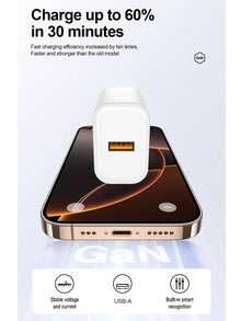 Eu Plug 18W Fast Charging Data Cable, Fast Charger Adapter, Compatible With Full Series, 18W Charging Adapter + 3.3ft USB To Lightning, 18W USB Charger, EU Plug Power Adapter Wall Charger, Compatible With IPhone 14, 13, 12, 11 Pro Max EU Plug Charger ,Christmas Gift/ Gift For Family