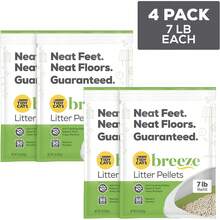 Purina Tidy Cats Litter Pellets, recarga de pellets de arena en caja reciclable - (4) 7 LB. Bolsas - Pellets originales - Ver 3