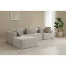 4-Seat Magic Cube Compressed Sofa  – Luxe Corduroy, No Assembly Required, Modular Design, Soft Sit For Primary Living Spaces & Homeowners