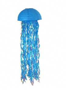 3pcs Pink Purple Blue Hanging Jelly Fish Paper Lanterns, Gradient Colorful Paper Lanterns, Jellyfish Paper Lanterns, For Mermaid Theme Party, Under The Sea Ocean Birthday Decorations, Under The Sea Theme, Ocean & Beach Room Hanging Decor, Shower Room Garland Mermaid Party Decoration, Colorful Hanging Streamers Suitable For Birthday Baptism Weddi - Multicolor - View 12
