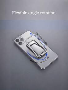 1pc Customized Foldable Multi-Angle Thin Phone Stand, Portable Multi-Functional Phone Holder, Team Customized Gift Suitable For All Phones, No Battery Included