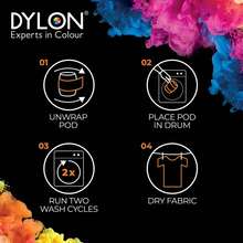 Dylon Washing Machine Fabric Dye Pod 350g Single Pack For Clothes, Home Textiles And Soft Furnishings, Ideal For Easy Colouring And Refreshing Fabrics At Home - Grey - View 3