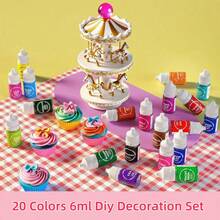 12ML DIY Handicraft Colorant, Highly Concentrated Baking Decoration Pigment Liquid, Cake Decoration Color, Soap Dye Is Suitable For Baking, Valentine's Day Cake, Handmade DIY Production