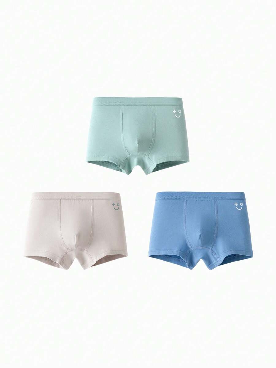 Balabala Jungen Baumwoll-Unterwäsche 3 Pack Boxershorts ohne Klemmen, weich