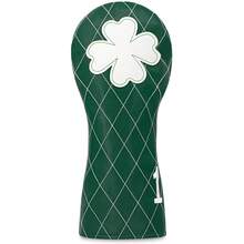 Fresh Green Mesh-Patterned Four-Leaf Clover Wooden Putter Head Cover - Premium Golf Accessory | Ideal For Young Nature-Loving Golfers & Family Players - أخضر - مشاهدة 11