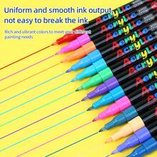 LETO 新款 260 色丙烯颜料马克笔、马克笔套装、防水、耐用、不易褪色、适用于绘画、插画、手工艺术和其他创作和 DIY 项目，适合儿童用于纸张、织物、木材、岩石、塑料、玻璃、陶瓷、南瓜等，儿童和成人绘画马克笔 - 彩色 - 查看 3