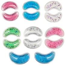 1 Pair Reusable Gel Eye Patches, Cooling Gel Beads Eye Covers To Relieve Eye Fatigue And Pressure