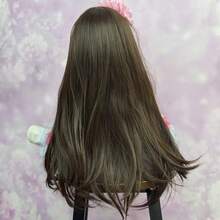 55 CM Full Soft Vinyl Body Reborn Baby Doll Toy For Girl Brown Long Hair Princess Toddler Doll Handmade Birthday Gift For Child - 乙烯基身體娃娃 - 查看 4