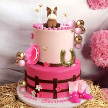 LaVenty Cowboy Rodeo Cake Topper Cowboy Western Cake Decorations Cowboy Hat Birthday Cake Topper Cowgirl Boots Cake Topper Cow Balls Cake Topper - Multicolor - View 7