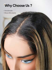 jessie's wig 杰西假发 预剪裁 4x4 蕾丝直发 无胶假发 真人发 即戴即走 无胶假发 180% 密度 100% 真人发 16-26 英寸 挑染蜂蜜金假发 - SNATURAL/27 - 查看 6