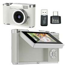 Digital Camera With 8X Digital Zoom For Vlogging 2.4'' IPS Screen Rechargeable Camera Professional Photography Camera For Teens Swith Card Reader And OTG Support Ideal For Taking Photos, Recording Videos, And Webcam Use Perfect For Graduation Season, Thanksgiving, Christmas, And New Year Gifts