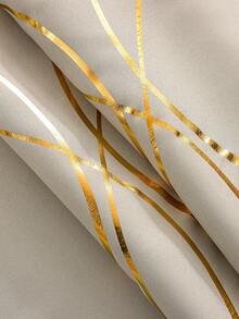 1 Rèm cửa sang trọng hai mặt mềm mại cản sáng bằng kim loại, họa tiết vàng lộng lẫy, rèm cửa trang trí phong cách cung điện cho phòng ngủ, phòng khách, ban công - Rượu sâm banh - Xem 3