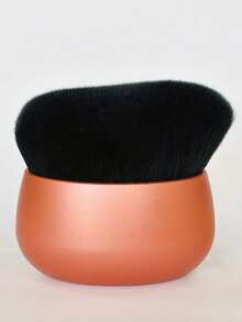 YISE Wealth Ingot Shaped Makeup Foundation Brush, 5 Color Options, Soft Bristles, Quick Application Without Caking, Selected High-Density Bionic Fibers, Fluffy And Fine, Lightweight And Adhering Application, Suitable For Liquid Foundation, Cream Foundation Or Powder Foundation, Can Be Placed Directly On The Desk For Convenient Storage, Ideal For Beginners And Slouchy People!