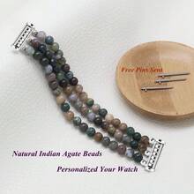 Fashion - Forward 20mm Beaded Bracelet, Compatible With Samsung Galaxy Watch 7 Band, Watch 6/5/4 Band (Sizes Ranging From 40mm To 44mm), Watch 4 Classic, Active 2, And Watch 6 Classic. Handmade With Care, This Elastic Strap For Women Features Intricate Beadwork, Making It A Stand - Out Accessory For Your Smartwatch, Suitable For Daily Wear And Fashion - Conscious Users.