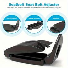 مُعدِّل حزام أمان السيارة من البولي بروبلين - مناسب لتثبيت الرقبة والكتف، مشبك ضغط السيارة، مشبك أمان المقعد، تصميم بسيط، ملمس ناعم، يوفر تجربة قيادة مريحة، اكسسوارات السيارة، اكسسوارات حزام الأمان، تصميم مشبك أنيق