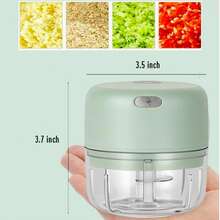 Elektryczna prasa do czosnku, Mini przenośny młynek do czosnku, Robot kuchenny 100 ml/250 ml/100+250 ml, Siekacz do czosnku ładowany przez USB, Blender do warzyw, Obieraczka do czosnku, Prasa do czosnku, Siekacz do czosnku, Prasa do czosnku, Dom, Kuchnia, Kemping, Niezbędnik w podróży, Boże Narodzenie, Halloween, Święto Narodowe i inne świąteczne niezbędniki, Akcesoria kuchenne, Pomoc w przechowywaniu i organizacji, Artykuły gospodarstwa domowego - Wielokolorowe - Zobacz 15