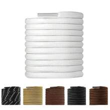 2 双重型圆形鞋带，适用于靴子和运动鞋 - 耐用涤纶，多色可选，适合户外徒步和休闲穿着，户外靴子鞋带 | 经典圆形鞋带 | 安全贴合鞋带，运动鞋鞋带 - 彩色 - 查看 11