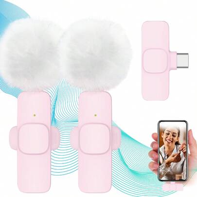 专业无线领夹式麦克风，适用于采访、播客、直播和舞台表演