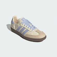 Adidas W Samba OG, Classic Shoe For Daily Casual Wear, Original Style Sneaker, Timeless Three-Stripe Best Seller JI2678 - 乳白色/紫色/沙色 - 查看 8