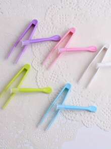 Juego de herramientas para usar lentes de contacto, estuche portátil con herramientas, pinzas de plástico y accesorios para colocar y retirar, mango fácil de agarrar y sin olor, conveniente para poner y quitar los lentes - Multicolor - Ver 4